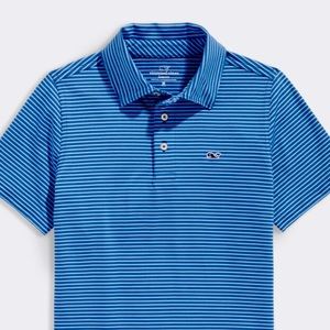 EUC Vineyard Vines Performance Bradley Striped Polo M (12-14)